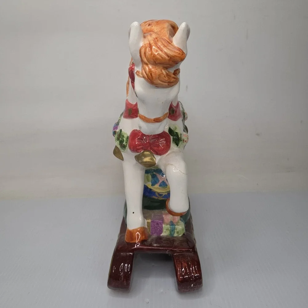 SAN FRANCISCO MUSIC BOX Carousel MUSICAL CHRISTMAS ROCKING HORSE‎ Jingle Bells